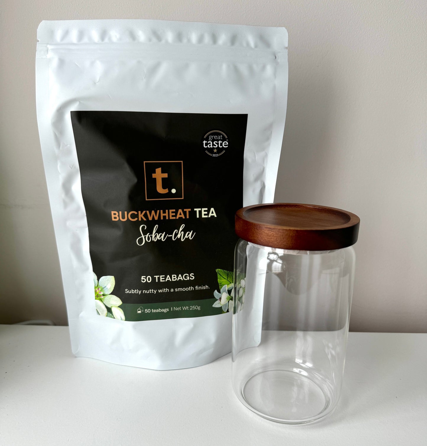 T. Airtight Glass Storage Jar