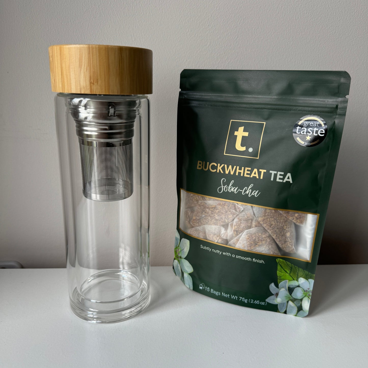 Insulated Tea Bottle & Buckwheat Tea Set