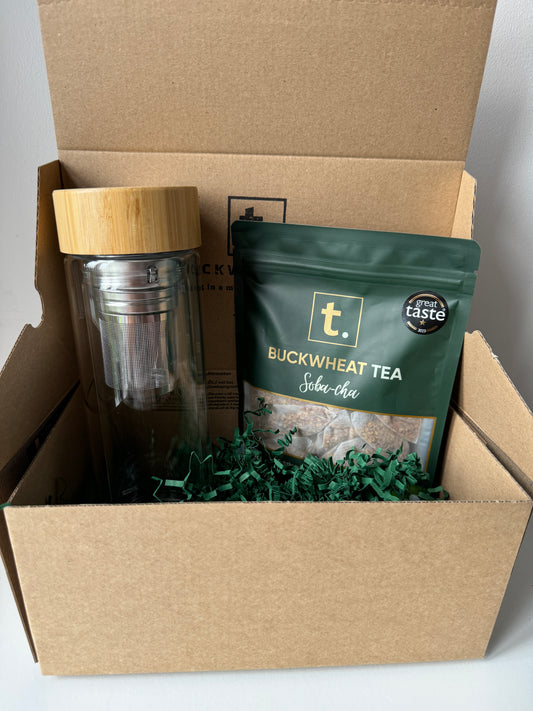 Insulated Tea Bottle & Buckwheat Tea Set