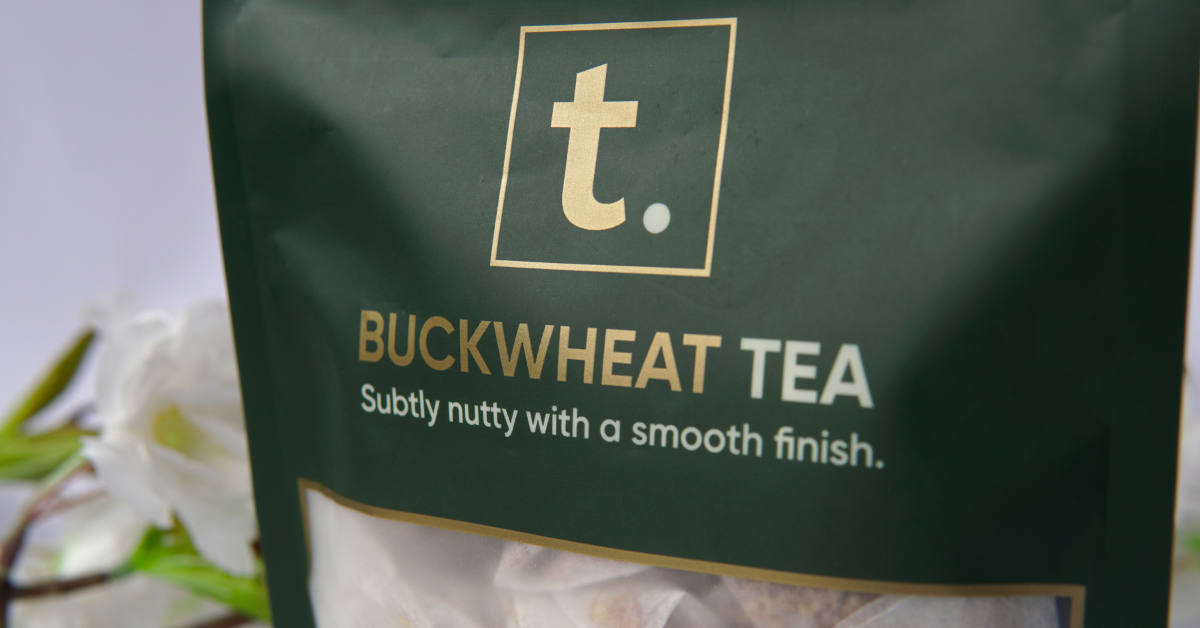T. Buckwheat Tea: A delicious and toasty caffeine-free tea.
