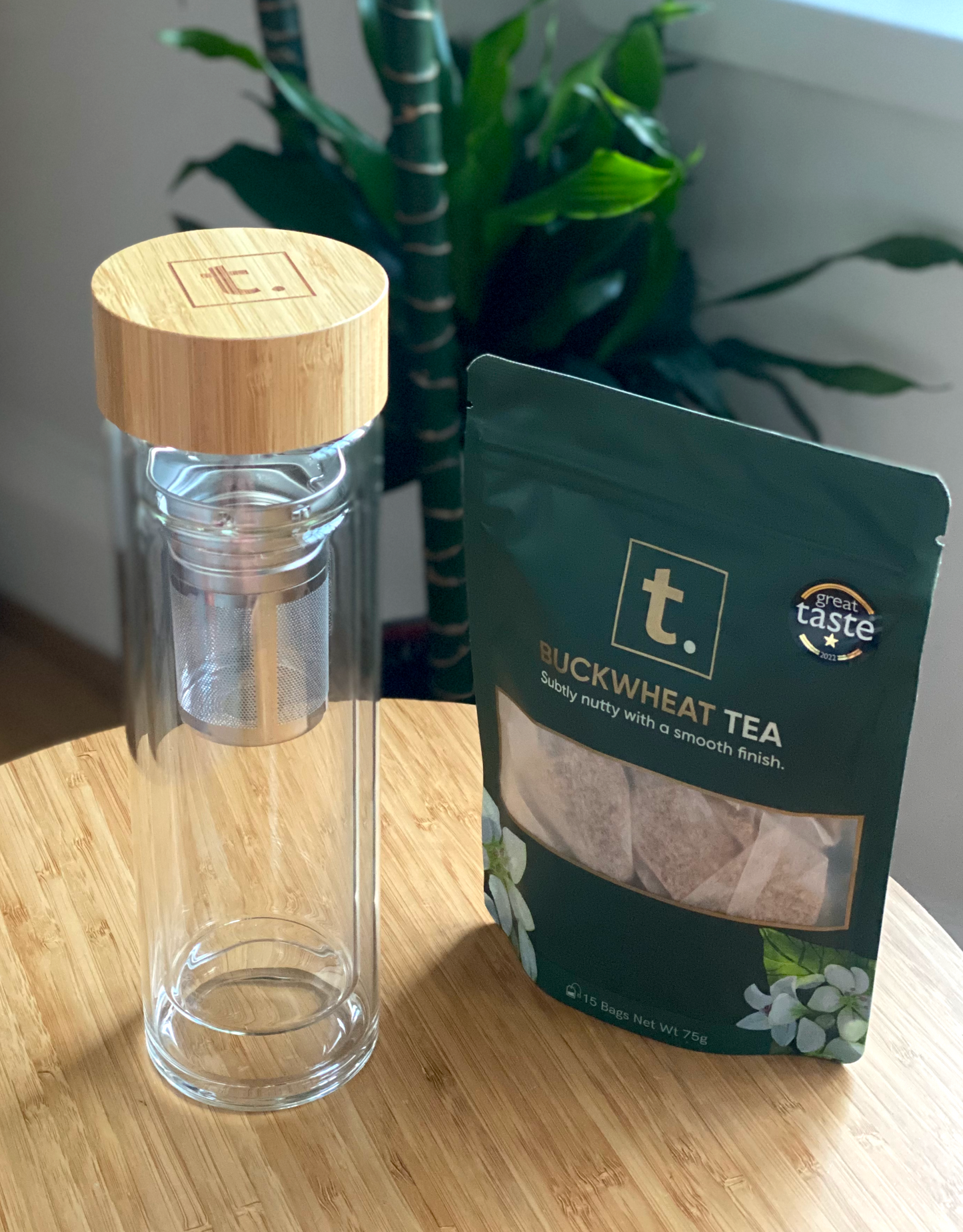 Insulated Tea Bottle & Buckwheat Tea Set