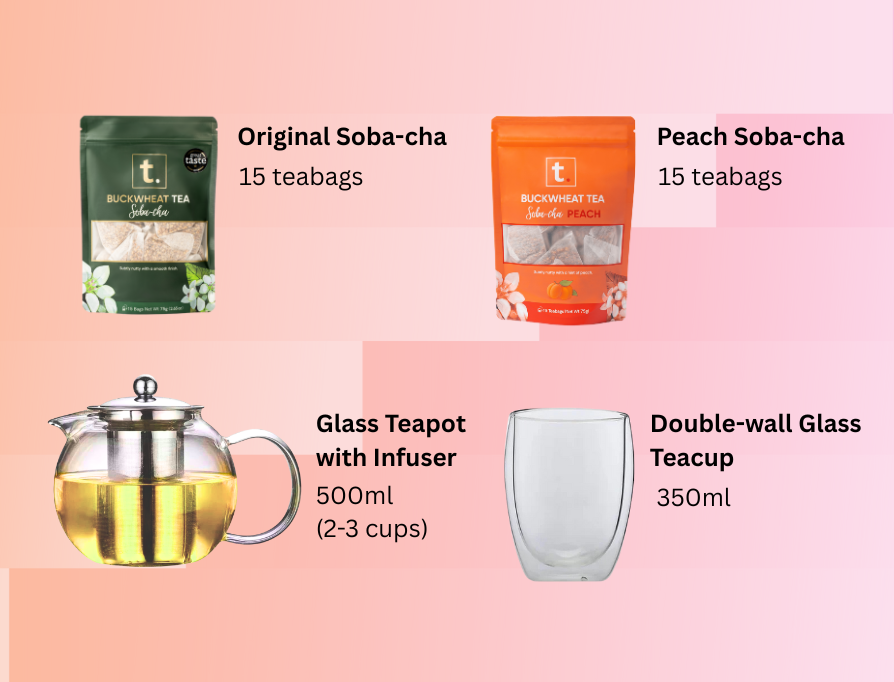 Daily Rituals Tea Collection 2026 Soba-cha Tea Rituals Set – T. Buckwheat Tea