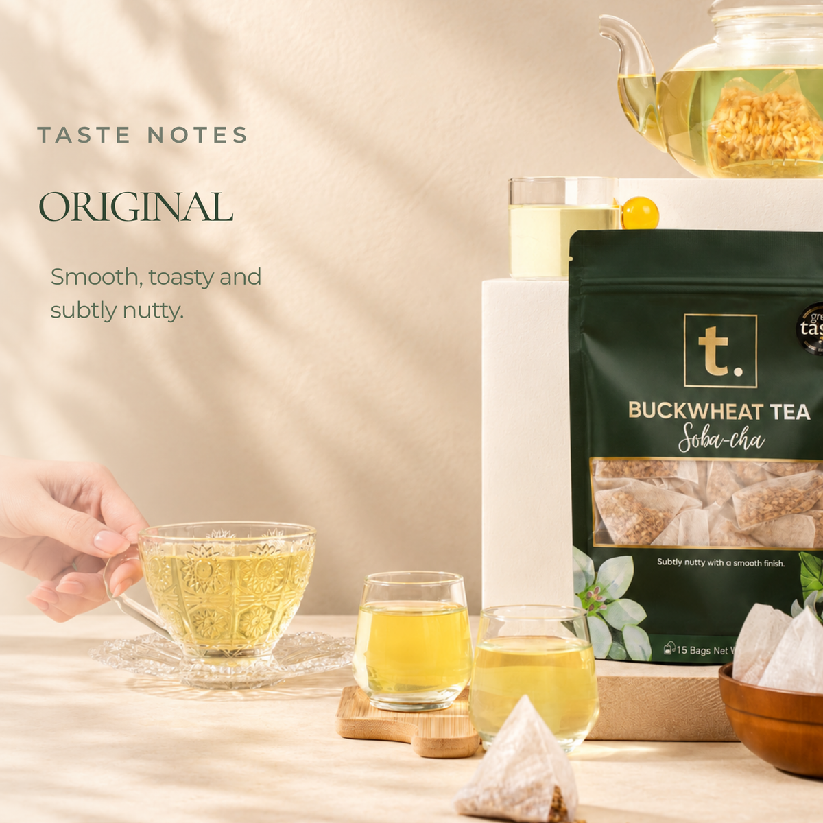 Buckwheat Tea (Soba-cha) - 15 Teabags