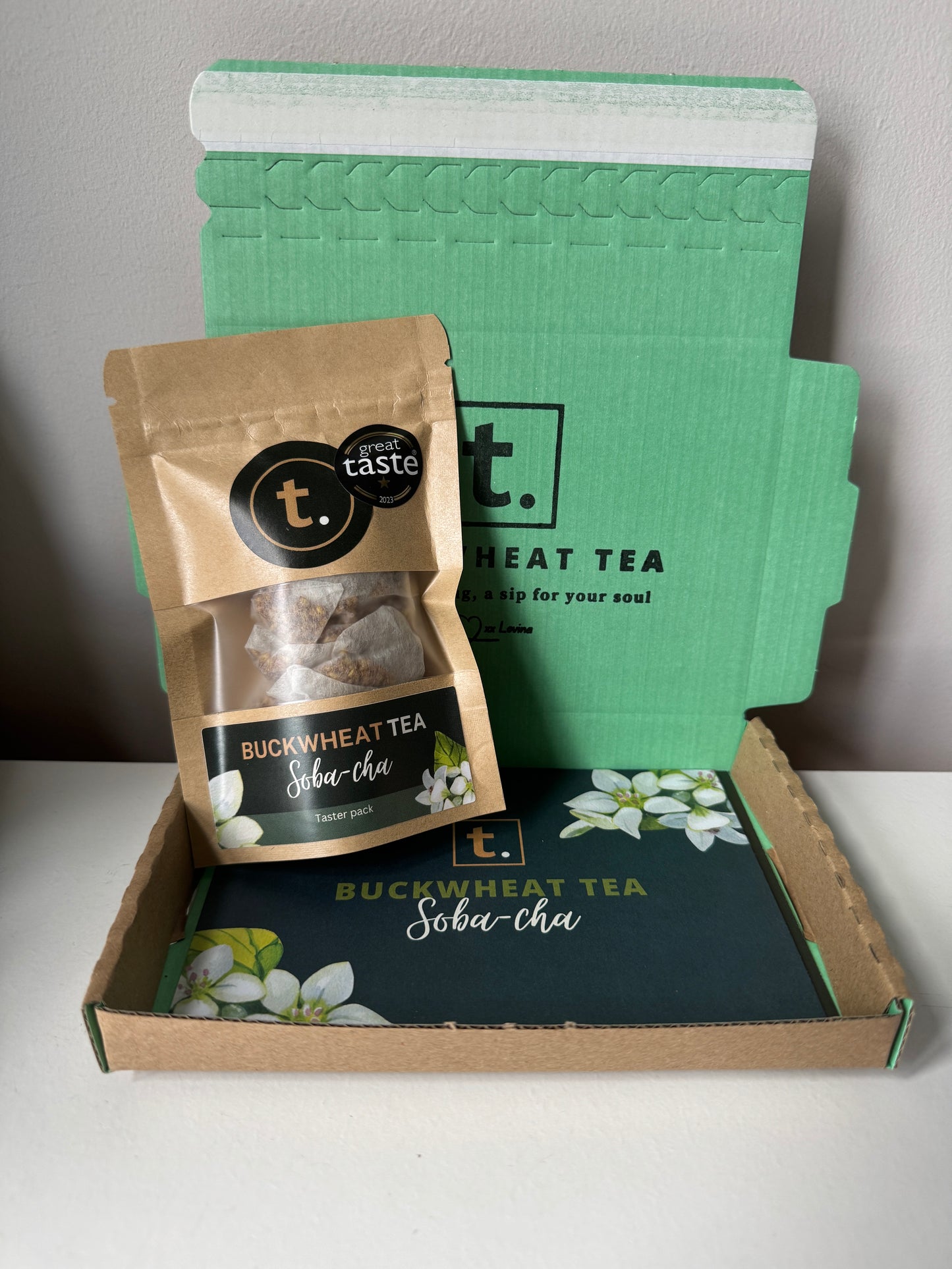 t. buckwheat tea soba-cha taster pack