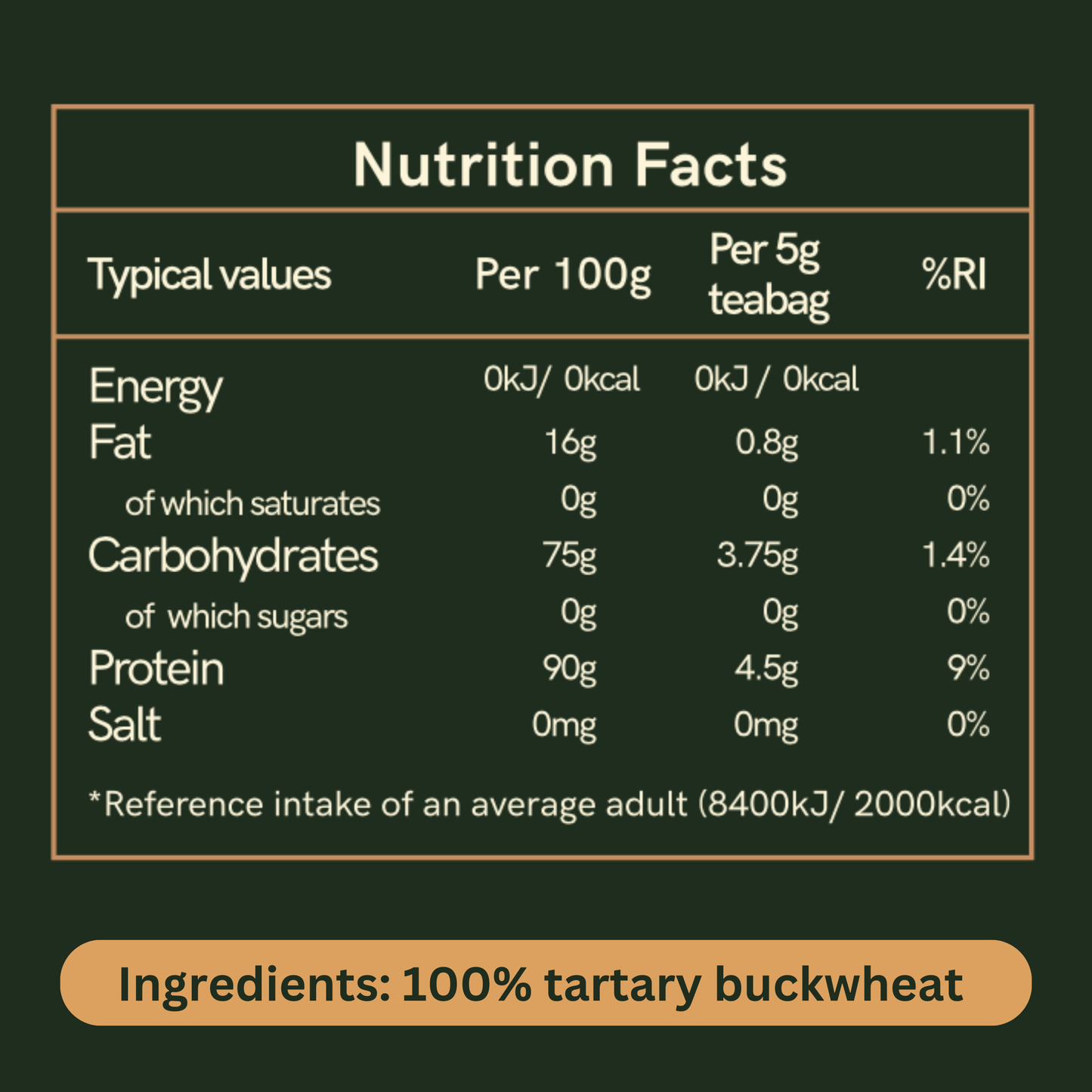 buckwheat tea soba-cha nutrition