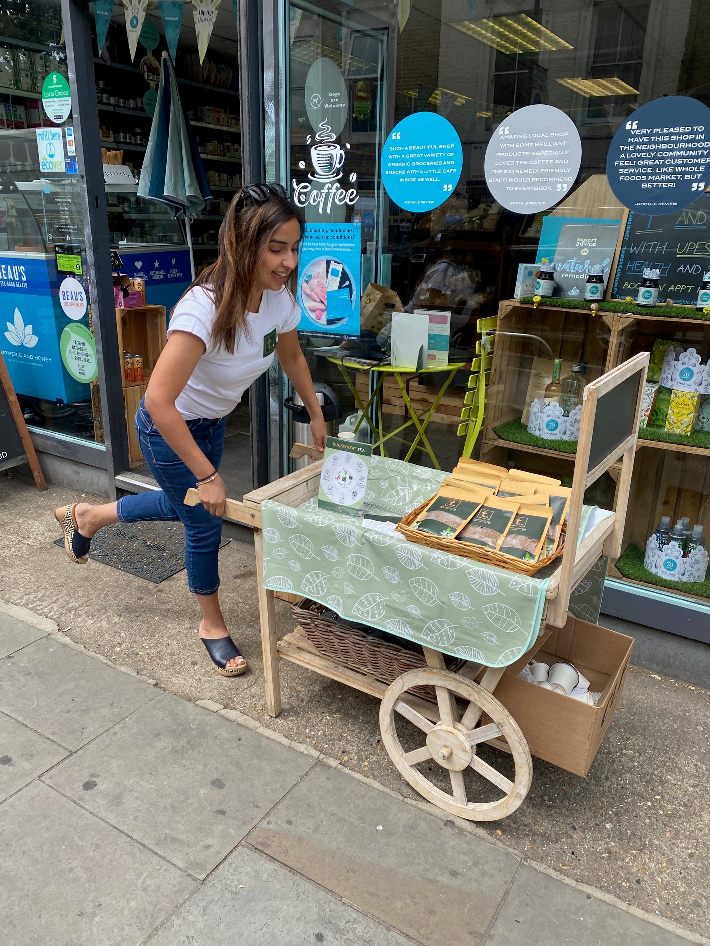 Lovina Uittenbroek T. Buckwheat Tea Turmeric & Honey Health Store Notting Hill London