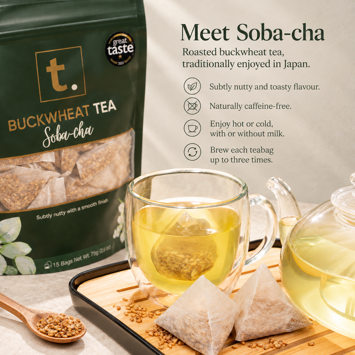 Buckwheat Tea (Soba-cha) Teabags