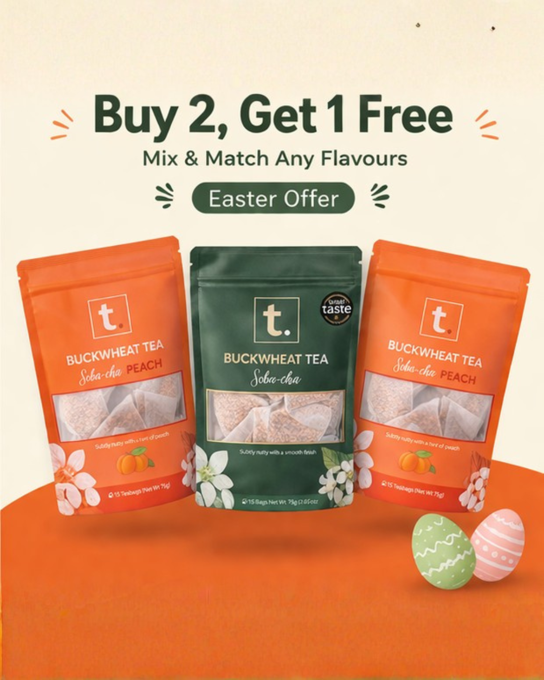 EASTER OFFER: Buy 2, Get 1 FREE Tea