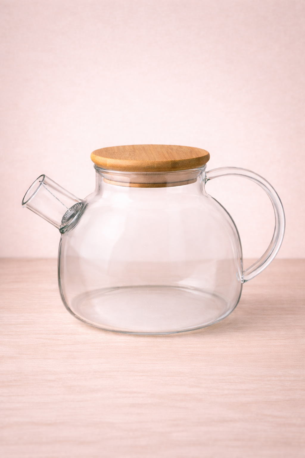 Glass Teapot with Bamboo Lid (1L)