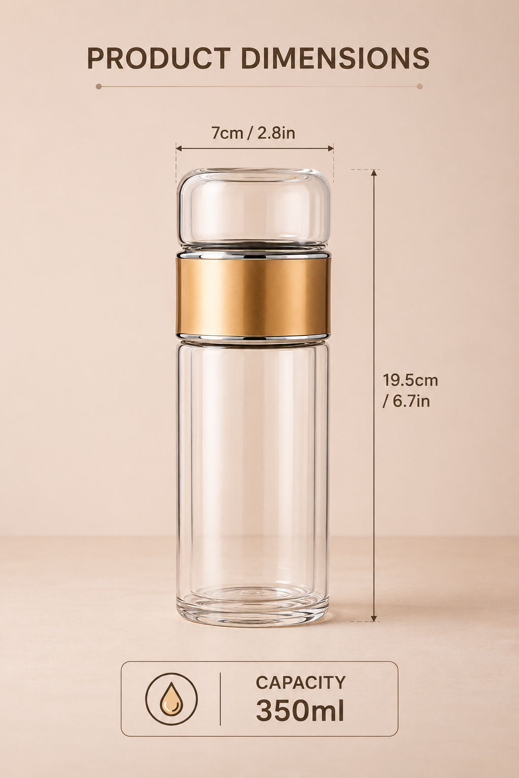 Infuser Tea Bottle (350ml)